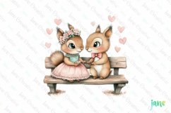 Valentine Animals Sublimation Clipart Product Image 1
