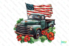 American Flag Bundle Sublimation Clipart Product Image 1