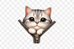 Cute Zipper American Shorthair Cats Clipart Product Image 2