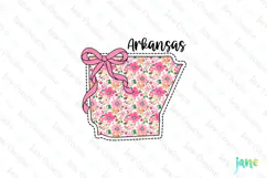 Arkansas Floral Coquette PNG - 50 States Design Product Image 1