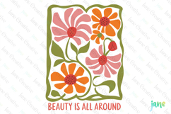 Beauty Is All Around Abstract Flower SVG PNG Clipart Product Image 1