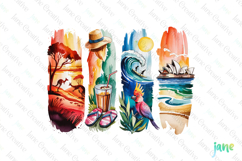 Australia Brushstroke PNG Product Image 1