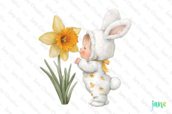 Baby Dressed As Easter Bunny Sublimation Product Image 1