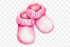 Baby Girl Elements Watercolor Sublimation Clipart Product Image 12