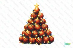 Basketball Christmas Tree Clipart Product Image 1