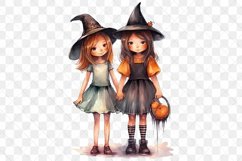 Bestie Witch Watercolor Sublimation Clipart Product Image 2