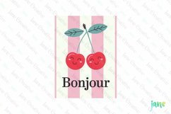 Bonjour Valentine&#039;s Illustration Card Product Image 1