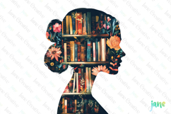 Book Girl and Library Sublimation Product Image 1