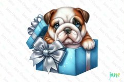 Bulldog Christmas Clipart Product Image 1