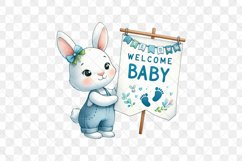 Blue Welcome Baby Bunny Product Image 2