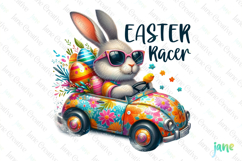 Bunny Easter Racer PNG Product Image 1