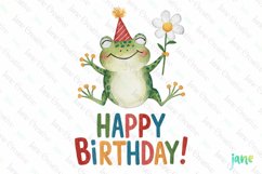 Happy Birthday Animals Sublimation Clipart Product Image 1