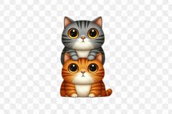 Stack Of Cats Sublimation Clipart Product Image 2