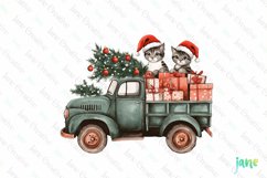 Cats Christmas Sublimation Clipart Product Image 1