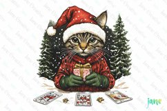 Cats Christmas Sublimation Clipart Product Image 1