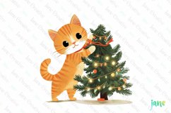 Cats Christmas Sublimation Clipart Product Image 1