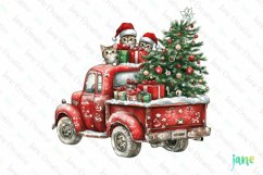 Cats Christmas Sublimation Clipart Product Image 1