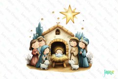 Chibi Nativity Christmas Sublimation Product Image 1