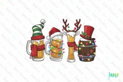 Christmas Beers Sublimation Clipart Product Image 1