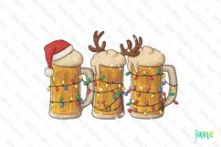Christmas Beers Sublimation Clipart Product Image 1
