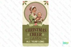 Christmas Cheer Lasts All Year Long Label Sublimation Product Image 1