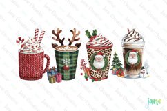 Christmas Drinks Clipart Sublimation Product Image 1