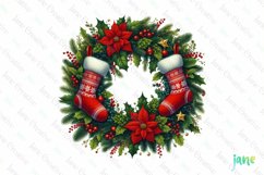 Christmas Garlands Sublimation Clipart Product Image 1