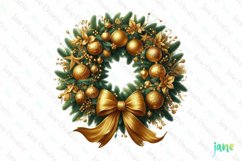 Christmas Garlands Sublimation Clipart Product Image 1
