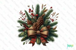 Christmas Garlands Sublimation Clipart Product Image 1