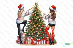 Christmas Girl Sublimation Clipart Product Image 1