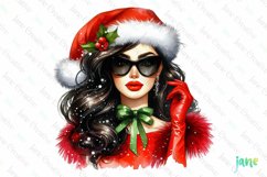 Christmas Girl Sublimation Clipart Product Image 1