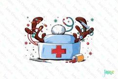 Christmas Nurse Sublimation Clipart Product Image 1