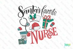 Christmas Nurse Sublimation Clipart Product Image 1