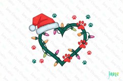 Christmas Paws Sublimation Clipart Product Image 1