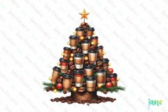 Coffee Christmas Tree Clipart Product Image 1