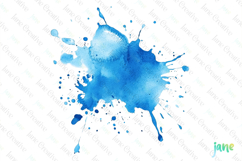 Color Splashes Watercolor Sublimation Product Image 1
