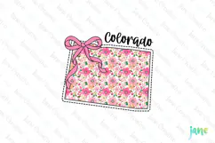 Colorado Floral Coquette PNG - 50 States Design Product Image 1