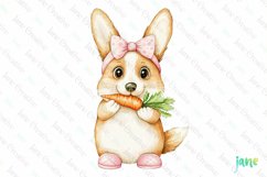 Easter Bunny Corgi Dog Clipart Product Image 1