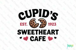 Cupid&#039;s Sweetheart Cafe SVG PNG Product Image 1