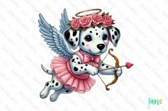 Dalmatian Dogs Cupid Valentine’s Day Sublimation Product Image 1