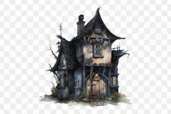 Dark Witch Watercolor Sublimation Clipart Product Image 3
