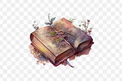 Dark Witch Watercolor Sublimation Clipart Product Image 5