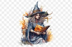 Dark Witch Watercolor Sublimation Clipart Product Image 2