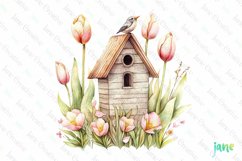 Easter With Spring Flowers Clipart Product Image 1