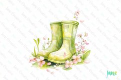 Easter With Spring Flowers Clipart Product Image 1