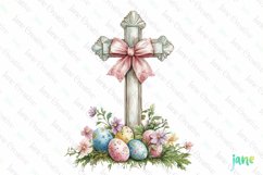 Easter With Spring Flowers Clipart Product Image 1