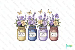 February - Violet & Primrose for Mother's Day Clipart Product Image 1