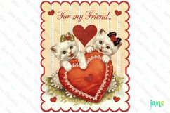 For My Friend Kitty Illustration Card Product Image 1