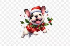 Happy Christmas French Bulldog Puppy Product Image 2