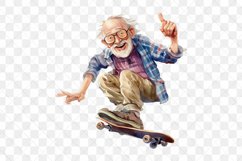 Funny Grandpa Watercolor Sublimation Bundle Product Image 2